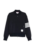 Thom Browne reflective 4-bar bomber jacker