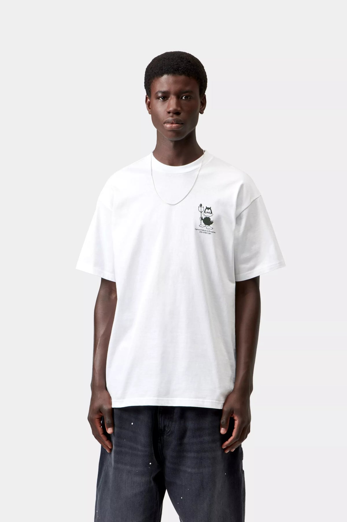 Carhartt WIP S/S Bumper Car T-Shirt: White